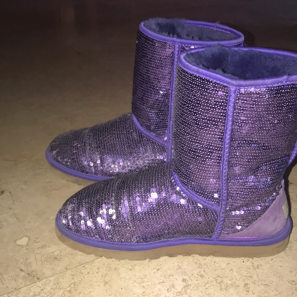Purple Sequin Uggs